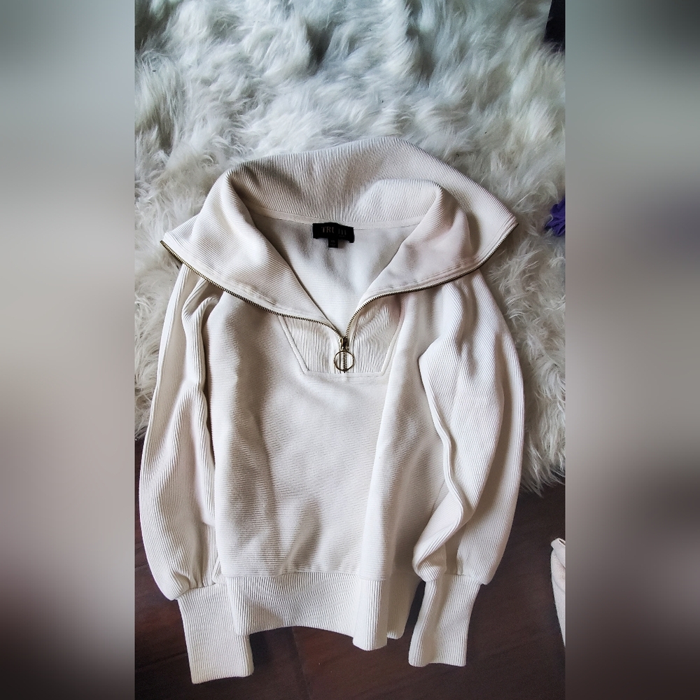 TRUTH BY REPUBLIC Ivory Women's Sweater XXS